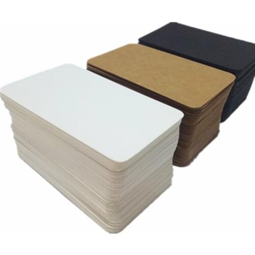 100 Pcs Blank Playing Card Hard Paper Cardboard DIY Postcard Handmade Wallpaper Postcards Message For Board Game White Card