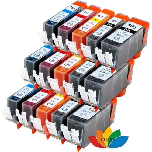 15 ink cartridge Compatible pgi 450 cli 451 for canon Pixma IP7220/IP7240/IP8740/IX6540/IX6840/MX722/MX724/MX922 Printer