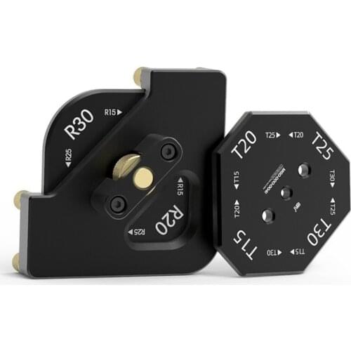 8 in 1 Corner Radius Template Jig Fillet Arc Locator Jig Radius Quick-Jig For Trimming Machine, Router