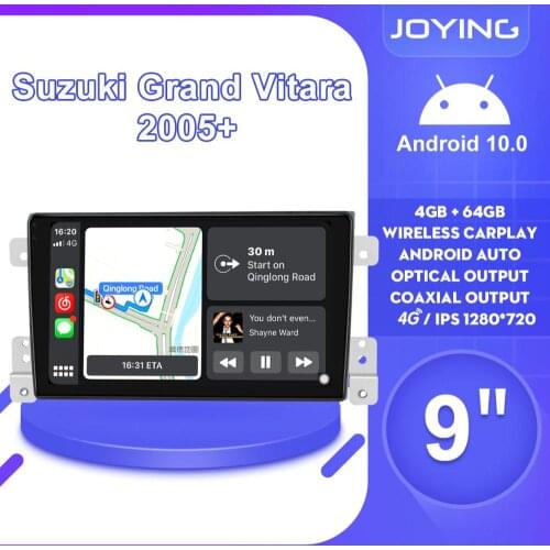 Bluetooth Autoradio Pantalla Radio 1Din Android 10 Car Stereo Head Unit Multimidia Player Carplay For Suzuki Grand Vitara 2005
