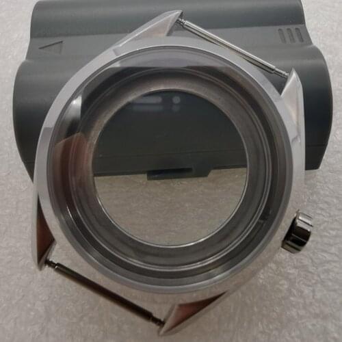 41mm Stainless Steel Polished Transparent Back Cover Watch Case Suitable For Nh35nh36 Self-Winding Movement MenS Watch Accessor