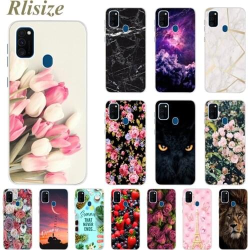 For Samsung Galaxy M21 Case SM-M215F Soft Slim Cute Painted Cover For Samsung M21 M 21 2021 M215G Phone Cases Coque Bumper 6.4