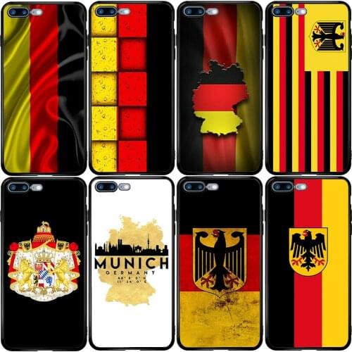 Phone Case for Xiaomi Redmi Note 10 9 9S 9A 8 8T 7 6 7A 6A 5A 5 A1 A2 A3 Pro Max Plus Lite Germany Flag