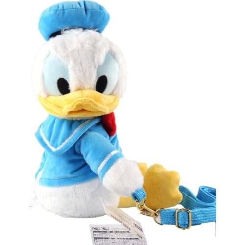 Disney Donald Duck Daisy Plush Toys Cartoon Animal Donald Duck Plush Backpack Stuffed Toy Dolls Kids Bag Toy Birthday Gift