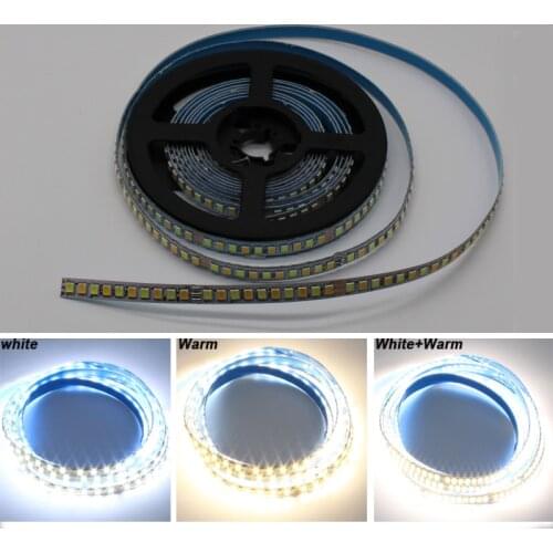 COMPSON 2835 200D double colors LED strip 8mm width light tape, 1Wx2colors/5cm,be used in chandeliers etc.,work with LED driver
