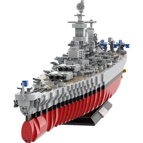 Building Block C5623 Iowa-class Battleship Missouri Military Soldier Weapon Toys DIY Toys For Boys Gifts