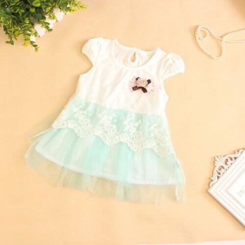New Arrival Baby Girls Princess Dresses Baby Floral Lace Dress Girls Lolita Style Summer Dresses Free Shipping