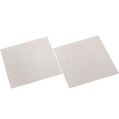 2 Pcs 5.1"x 5.1" Microwave Oven Mica Sheets Repairing Accessory Plates Sheets