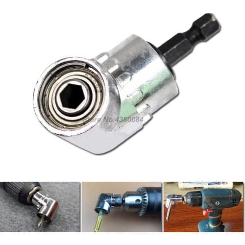 Magnetic Angle Driver Screwdriver Bit Extension Hex Drill Bending Adapter 1/4" Hex Shank Adjustable Corner Device Hand Tools