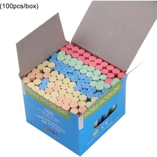 12/100 pcs Dustless Chalk Non-Toxic Drawing Pen For Blackboard Wet and dry Erasable Markers Stationary Office Supplies Drop Ship