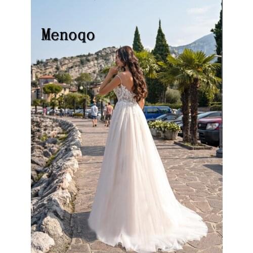 Menoqo Beach Wedding Dresses