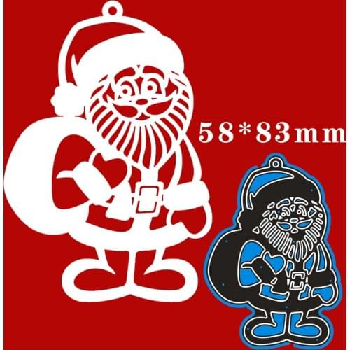 Metal Dies Santa Claus giving gifts for 2020 New Stencils DIY Scrapbooking Paper Cards Craft Making New Craft Decoration 58*83m