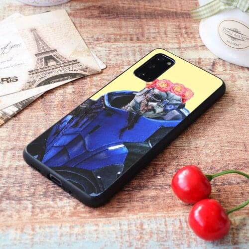 For Samsung Galaxy Garrus Vakarian flower crown Soft TPU border Samsung Galaxy Case
