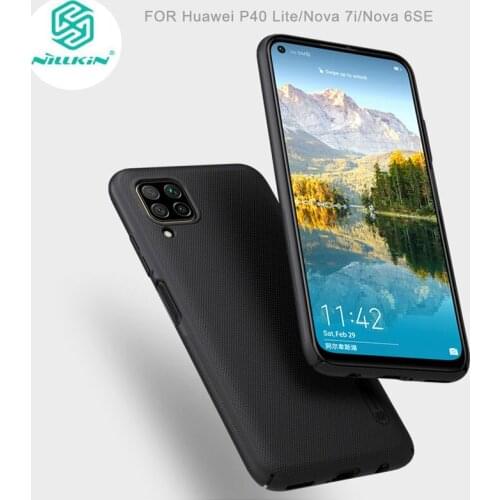 Nillkin For huawei P40 Lite Nova 6 SE Frosted Shield Hard PC Back Cover Case for huawei Nova 6 SE 7i Protctive Phone shell