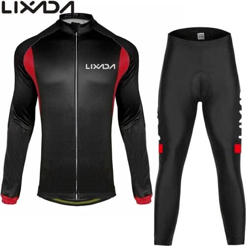 Lixada Cycling Jersey Long Sleeve Bike Clothes Thermal Roupa De Ciclismo Invierno Hombre MTB Bicycle Clothing