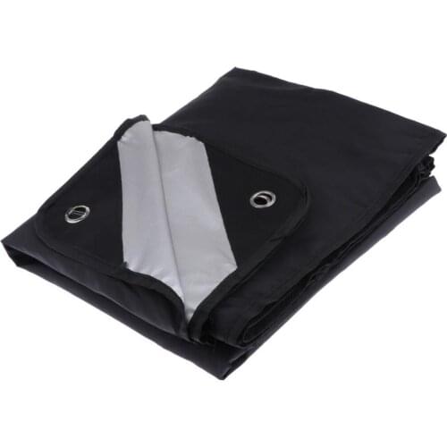 Drum Dust Set Cover Water-Resistant Oxford Fabric Cover With Sewn-in Weighted Corners, 79 x 100 Inch