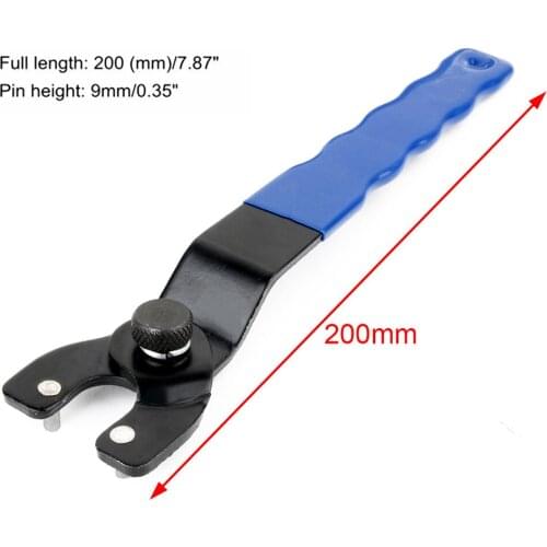 Adjustable Size Wrench Angle Grinder Key Pin Wrench Plastic Handle Pin Wrench Wrench Household Wrench Repair Tool Accessories