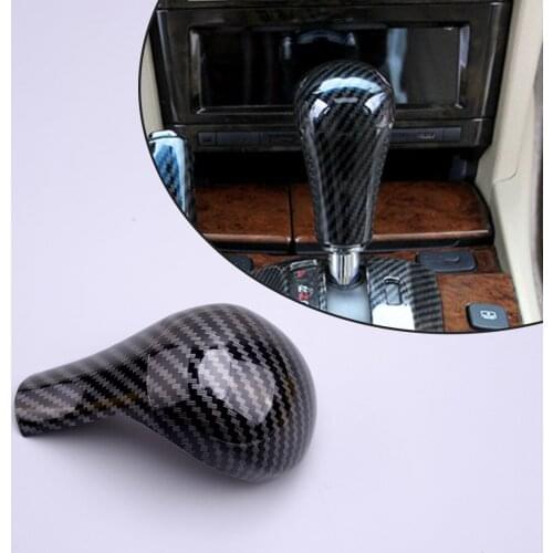 Carbon Fiber Texture Black Inner Gear Shift Knob Cover Trim ABS fit for Honda Accord 2008 2009 2010 2011 2012