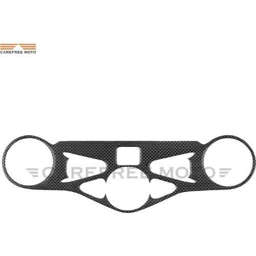 Motorcycle Carbon Fiber Pattern Top Triple Clamp Yoke Sticker Case for HONDA CBR1000RR CBR 1000RR 2008-2011