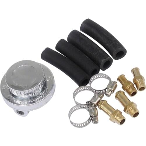 Universal Adjustable 1-5 PSI Oil Fuel Pump Pressure Regulator 8mm 10mm Hose