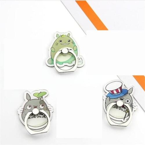 UVR 360 Degree Cartoon Cat Finger Ring Smartphone Stand Holder Mobile Phone Cute Bear Holder Stand For iPhone All Phone