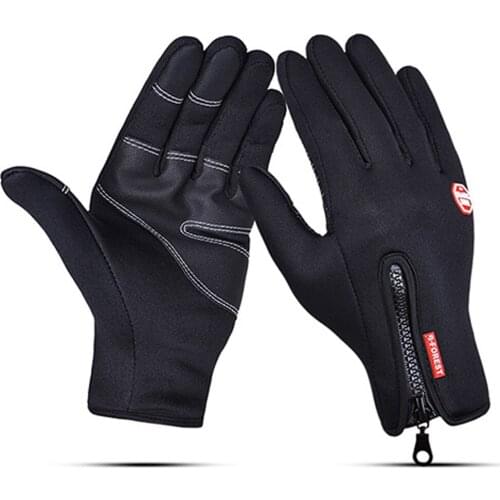 Kyncilor Cycling Gloves For Men And Women Touch Screen Autumn / Winter Waterproof And Velvet Windproof Mountain Road Bike Gloves