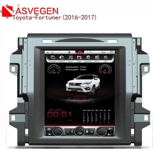 Vertical Touch Screen For Toyota Fortuner 2016 Android 7.1 Quad Core Car Auto Radio Multimedia Player GPS Navigation