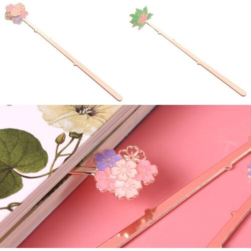 1pcs Creative Sakura Colorful Bookmark Gift Stationery School Office Supply