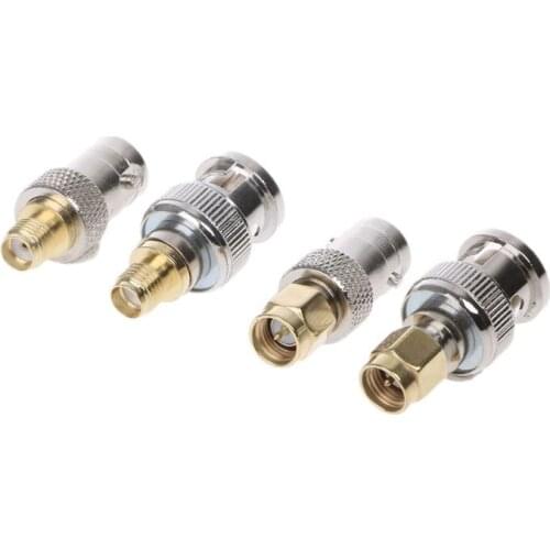 4Pcs BNC To SMA Type Male Female RF Connector Adapter Kit Test Converter Set