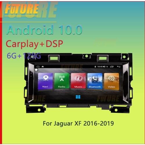 128G Car Android Radio For Jaguar XF 2016-2019 Car Multimedia DVD Player Stereo Receiver GPS Navigator Carplay 2 Din Head Unit