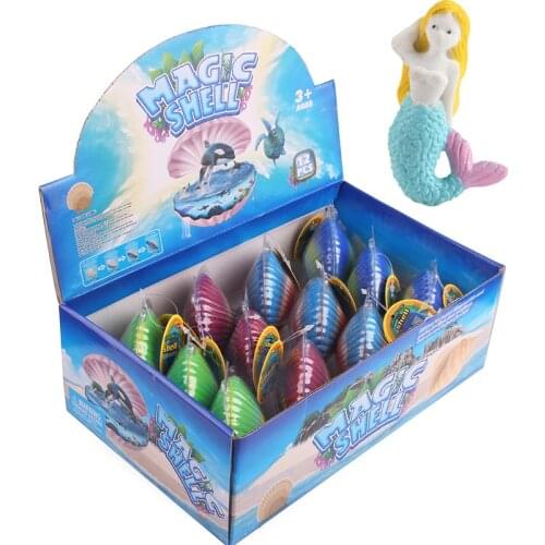 1PCS Big Inflated Toy Sea-maid Series Will Hatch Sea-maid Scallops Large Shells In Random Colors