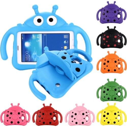 Case for Samsung Galaxy Tab 7.0 SM-T280 T285 T230 T110 T210 Cute Cartoon Beetle Kids Tablet Cover for Samsung P3200 P3210 Funda