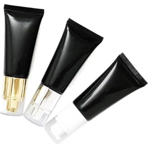 30ml black soft tube mild wash/butter/hand cream eye serum foundation essence/UV protect emulsion foundation cosmetic hose