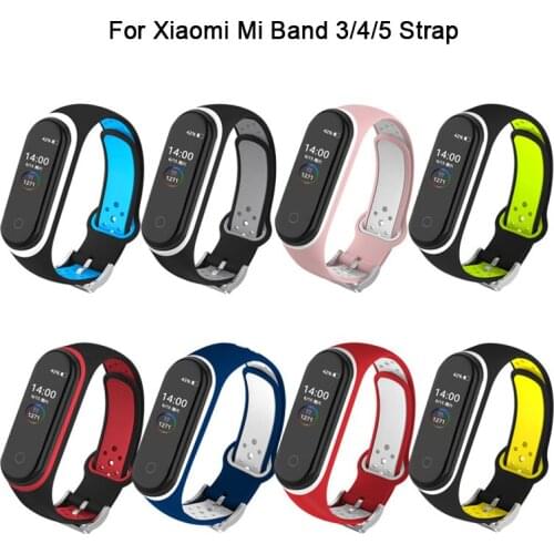 Color TPU Sports Strap For Xiaomi Mi Band 5 4 3 Silicone Wristband Bracelet Replacement For Xiaomi Band 4 MiBand 3 4 5 Strap