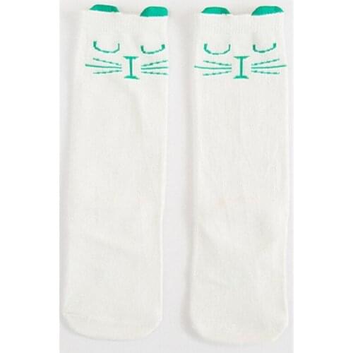 Childrens high socks childrens totoro fox cute baby cotton socks three-dimensional panda cartoon sock