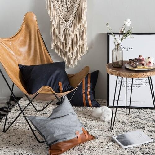 DUNXDECO Cushion Cover Cojines Vintage Jean Square Pillow Case Modern Simple Throw Housse de coussin Sofa Chair Seat Cushion