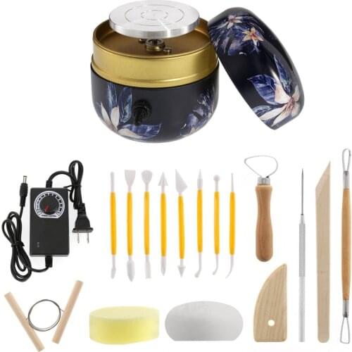 Mini Electric Pottery Wheel Ceramic Machine Ceramic Shaping Clay Tool For KIds and Amateur Clay Art Pottery Forming