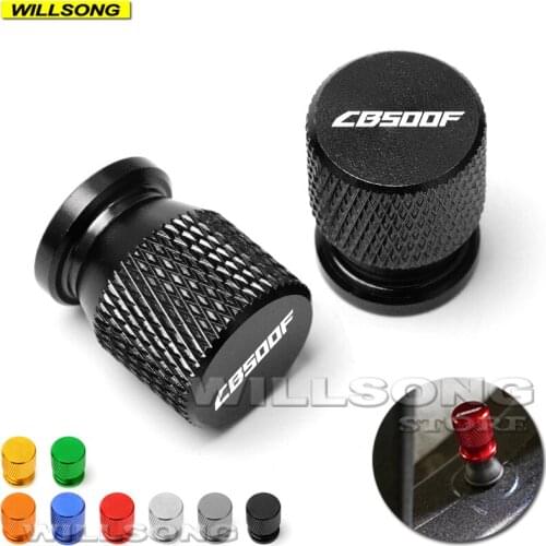 Wheel Tire Tyre Valve Air Port Stem Cover Cap Airtight Plug For HONDA CB500F Motorcycle Accessories CNC LOGO