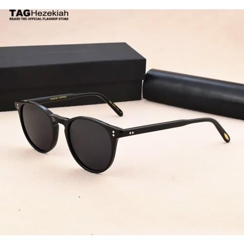 Ov Brand designer polarized sunglasses men 2019 Classic fashion retro sun glasses Driving fishing round vintage sunglasses women
