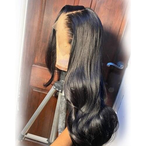 200% Density Body Wave 13x4 Lace Front Human Hair Wigs Ocean Wave Brazilian Hair Pre Plucked Lace Frontal Wigs