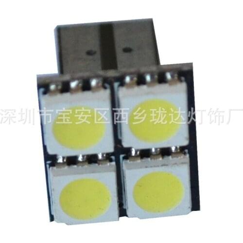 Factory Direct Sale Automobile LED Lamp Decoding T10 5050 4smd CANbus Led Width Light Reading Lamp Car Accessories