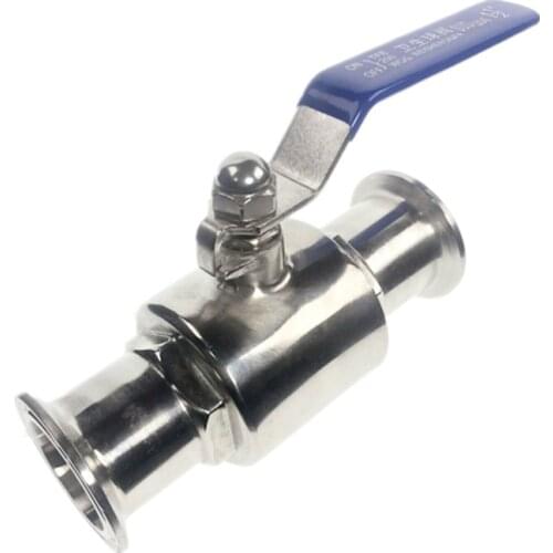 Sanitary Full Port Ball Valve Clamp Type Ferrule Stainless Steel SS SUS 304