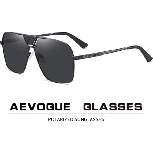 New Polarized Sunglasses Metal Fashion Mens Sunglasses European and American Large Frame Hollow Sunglasses AE0945