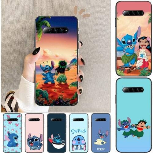 Blue Stitch Anime Phone Case For xiaomi redmi Black Shark 4 Pro 2 3 3s Cases Helo Black Cover Silicone Back Prett mini cover