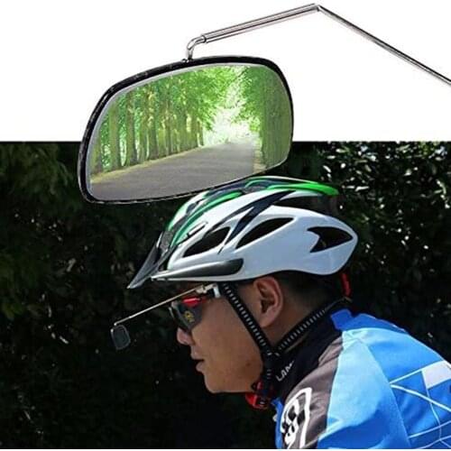 Bicycle Riding Rearview Mirror Helmet Installation 360 Degree Rearview Mirror Adjustable Angle Riding Mirror Accessories