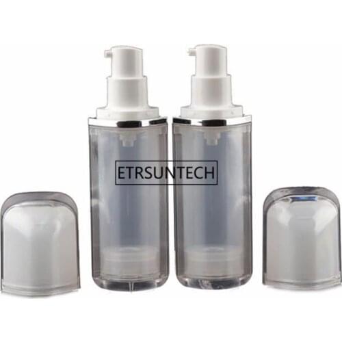 50pcs 30ml Empty Serum Bottles Vacuum Pump Bottles AS Plastic Lotion Sub-Bottling With Cream Airless Bottle F3817