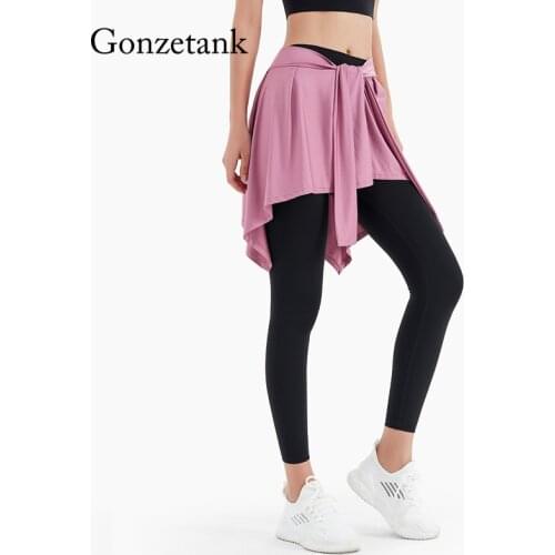 2021New Sports Skirt Anti-Light Outside The Hip Covering Towel Binding A Skirt Ballet Dance Yoga Suit Womens Cover The Bottom