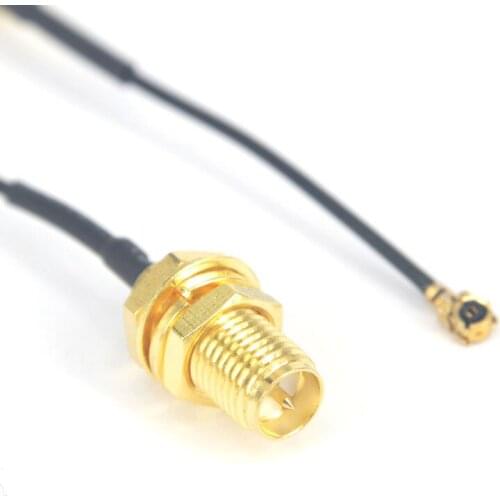 5 Pieces Extension Cord 5cm Nut Bulkhead RP SMA Jack to Ufl./ipx Extension Connector Pigtail 1.13 Cable