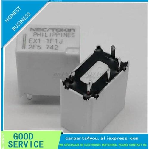 10PCS/LOT Auto Relay EX1-1F1J DIP-5 EX1-1 Automotive Relay For Performance Chip on-board Computer Board Module chips Relays