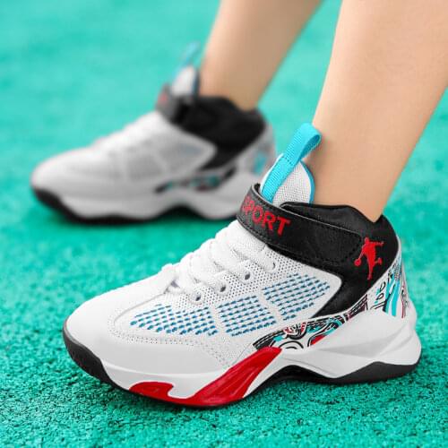 Autumn Children Basketball Shoes Boys Sneakers 2021 Breathable Non-Slip Sport Shoes Kids Sneakers for Girls Size 30-40